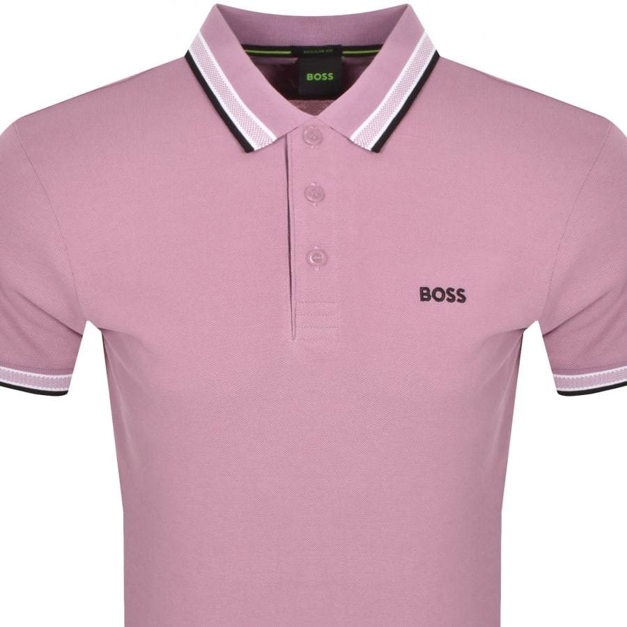 BOSS Paddy Polo T Shirt Purple Mainline Menswear Canada